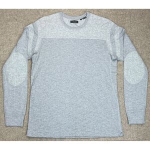 Wings + Horns Men's Gray Long Sleeve Crew Neck Sweater Size Medium
